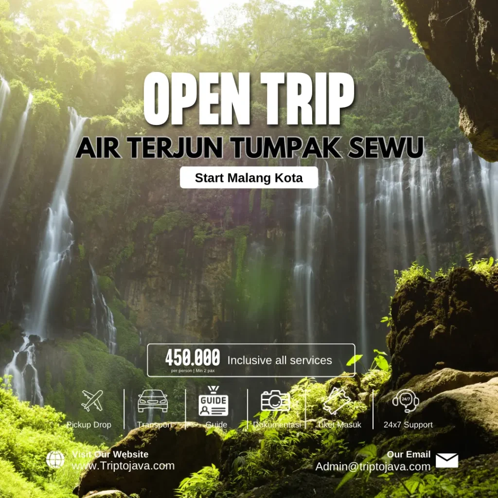 open trip tumpak sewu