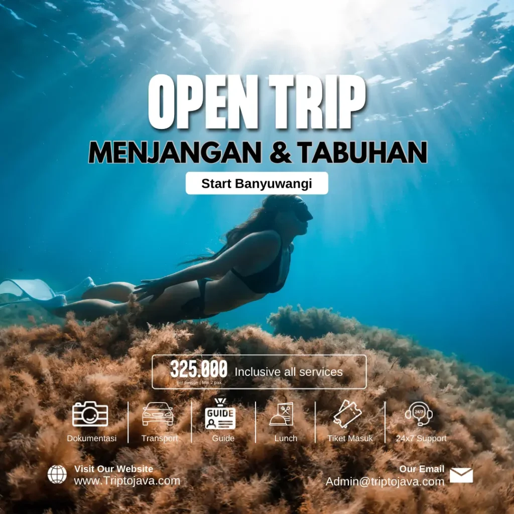 Open Trip menjangan tabuhan start banyuwangi