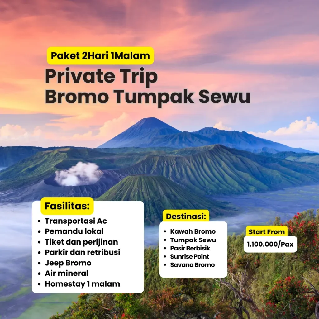 Private trip 2d1n bromo tumpak sewu