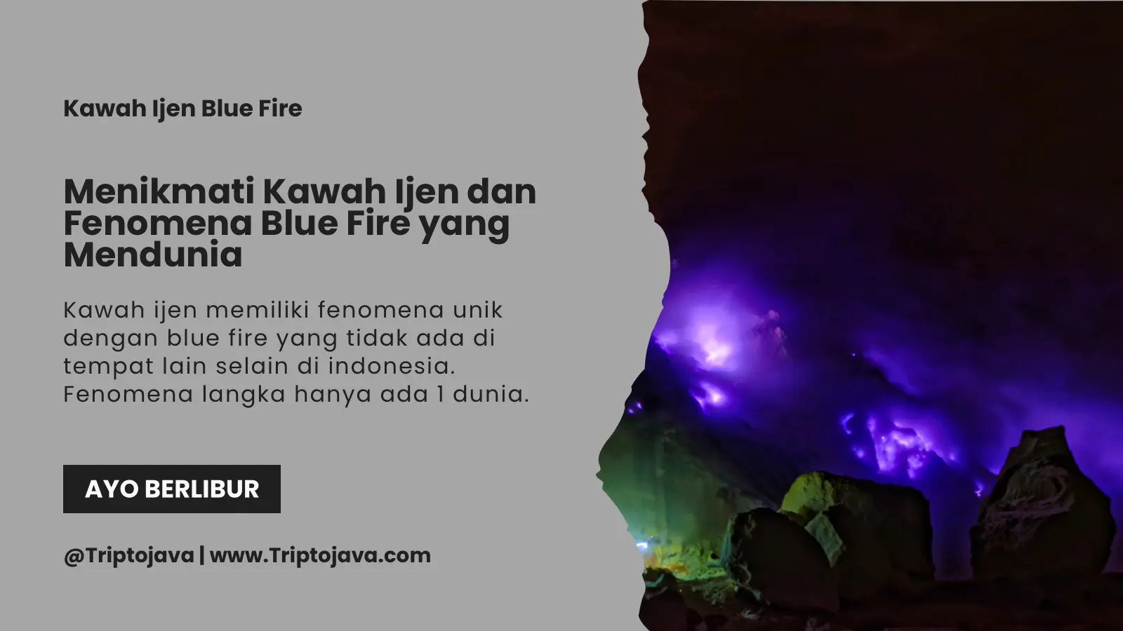 kawah ijen blue fire